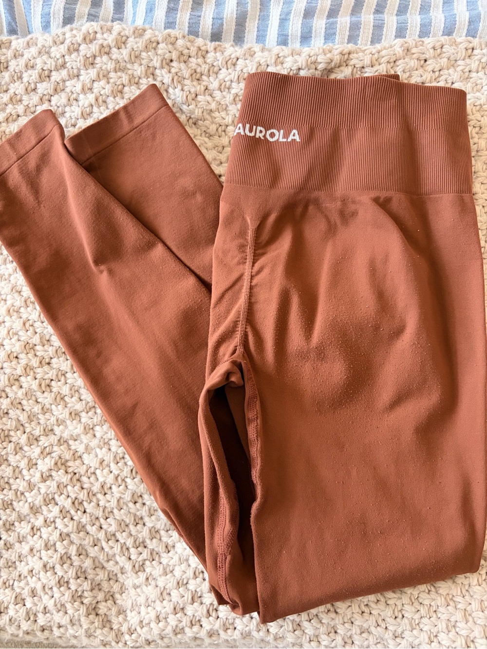 Women’s Aurola Brown High-Waist Leggings